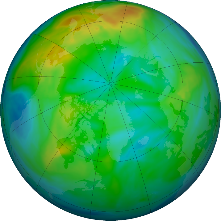 Arctic ozone map for 21 November 2021